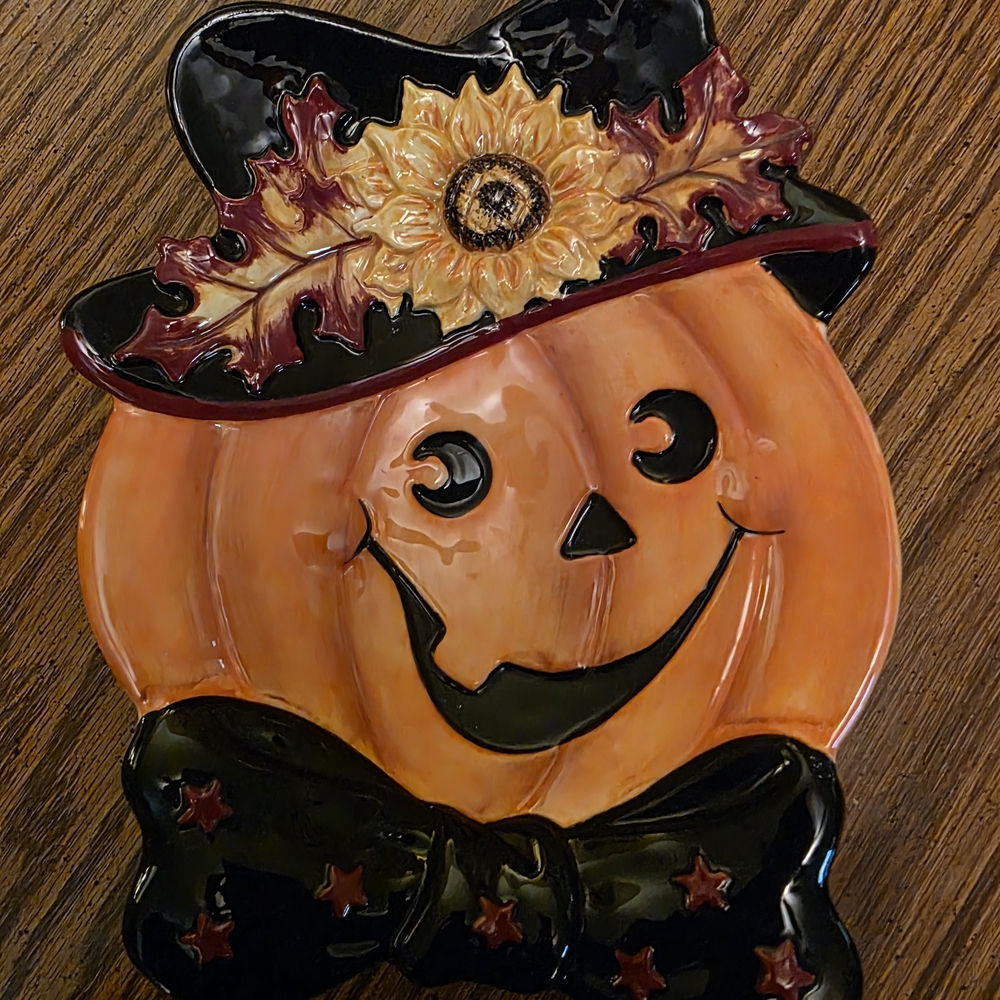 Jack O Lantern Plate